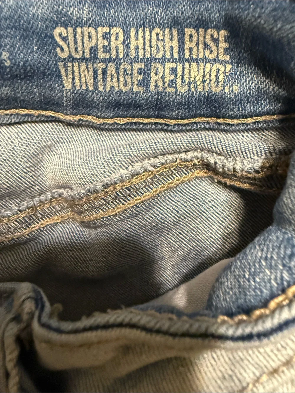 Rewash Light Blue High-Waist Frayed Denim Shorts